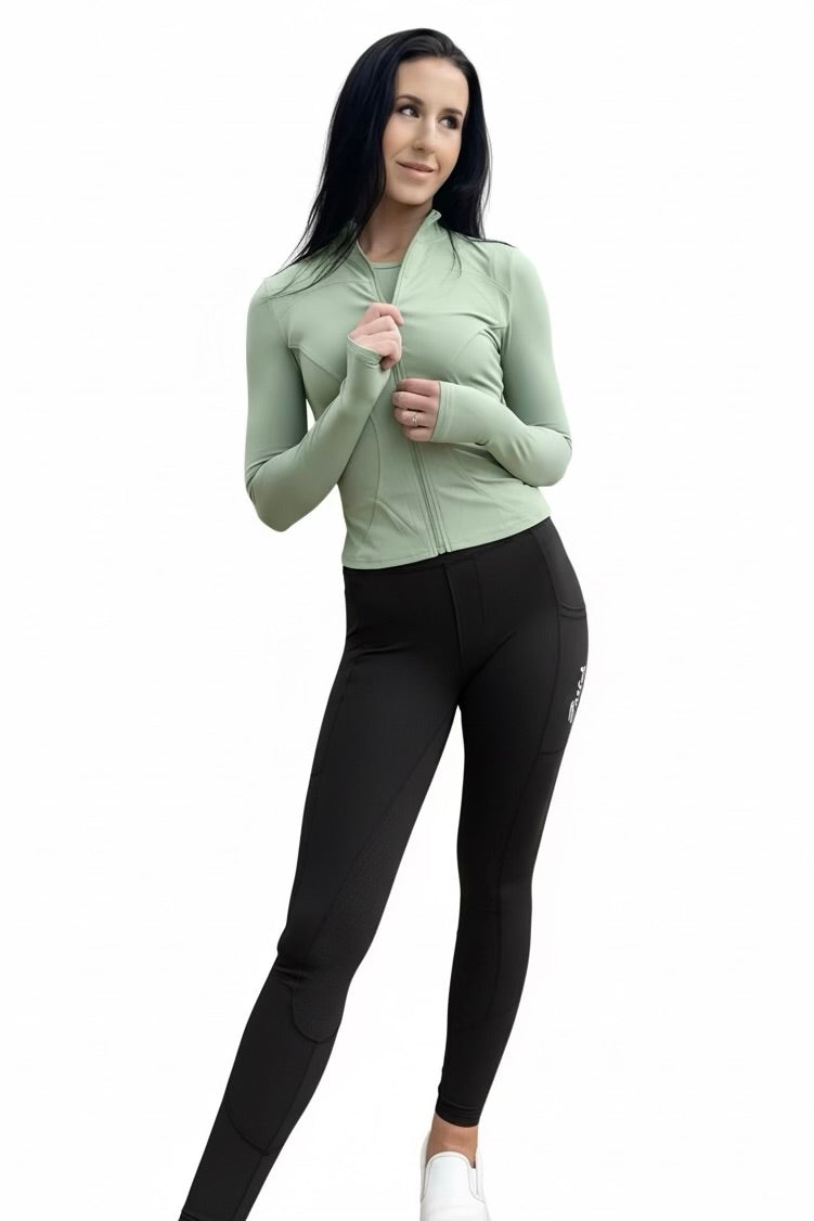 Baselayer Jacket - Matcha Green