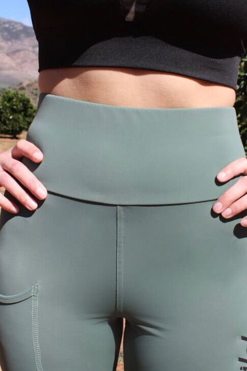 24/7 Leggings - Olive Green